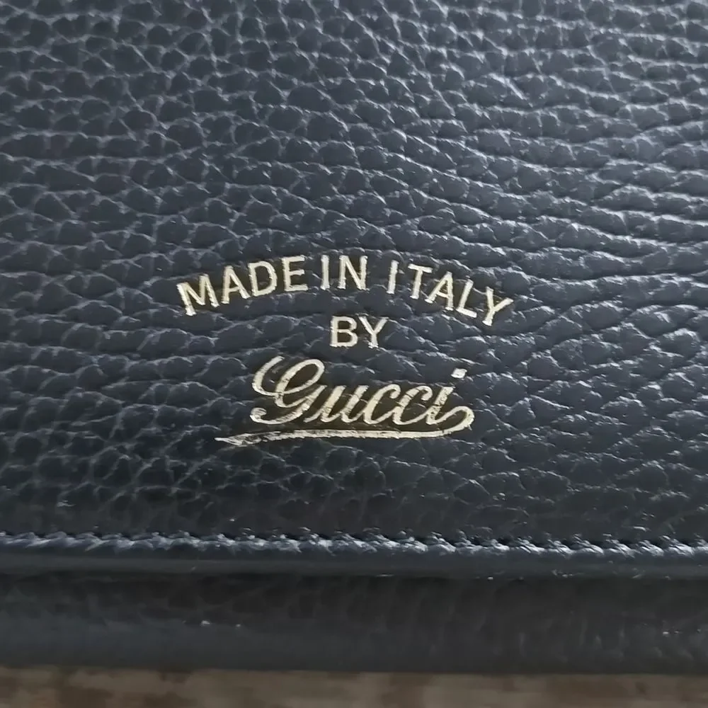 Gucci Wallet long black leather - Picture 1 of 8